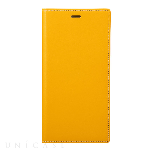 【iPhoneXS Max ケース】Italian Genuine Leather Book Case (Yellow)