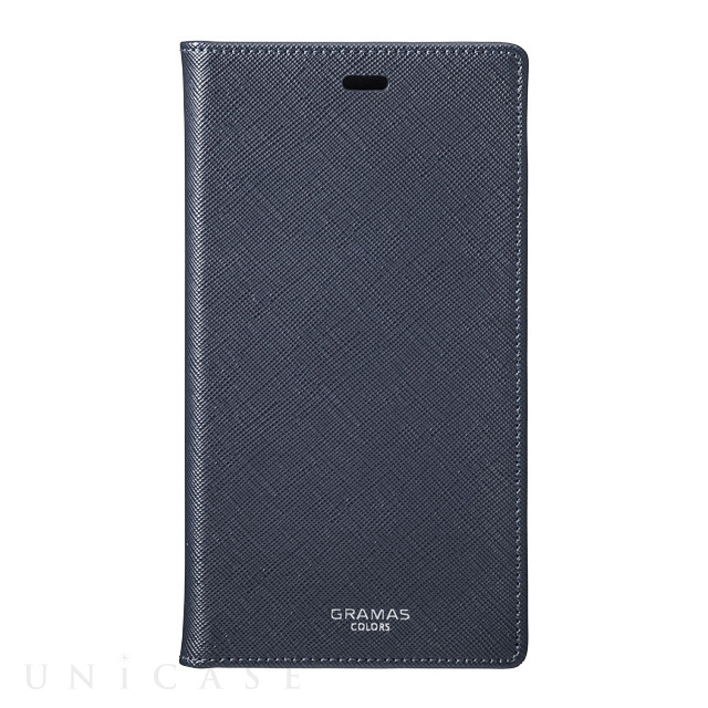 【iPhoneXR ケース】“EURO Passione” PU Leather Book Case (Navy)