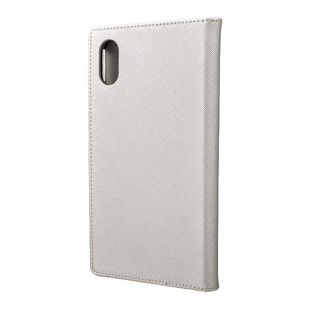 【iPhoneXR ケース】“EURO Passione” PU Leather Book Case (Silver)goods_nameサブ画像