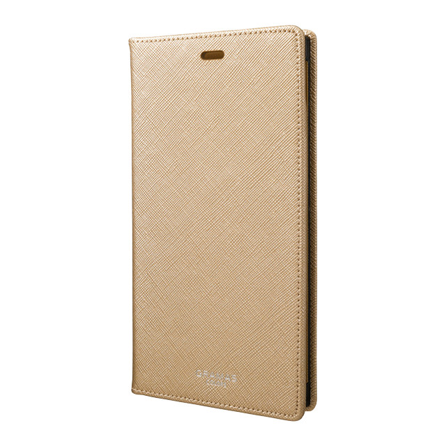 【iPhoneXR ケース】“EURO Passione” PU Leather Book Case (Gold)サブ画像