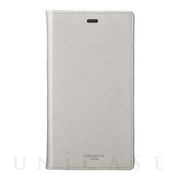 【iPhoneXR ケース】“EURO Passione” PU Leather Book Case (Silver)