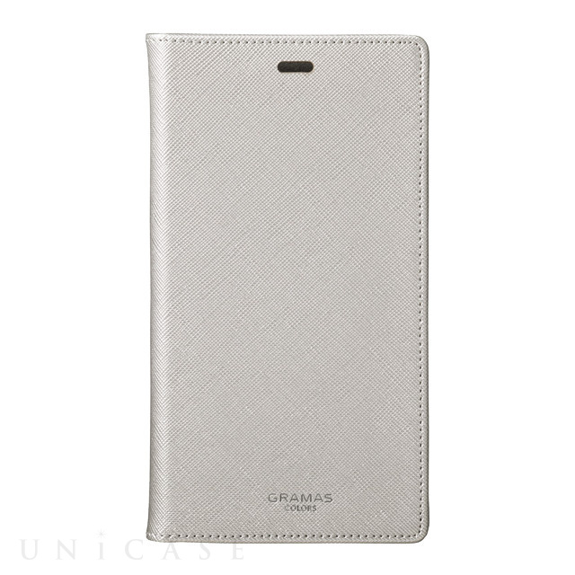 【iPhoneXR ケース】“EURO Passione” PU Leather Book Case (Silver)