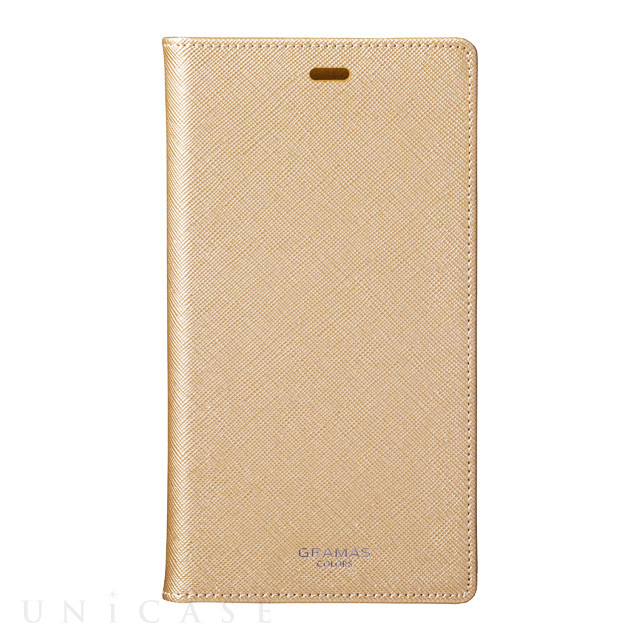 【iPhoneXR ケース】“EURO Passione” PU Leather Book Case (Gold)