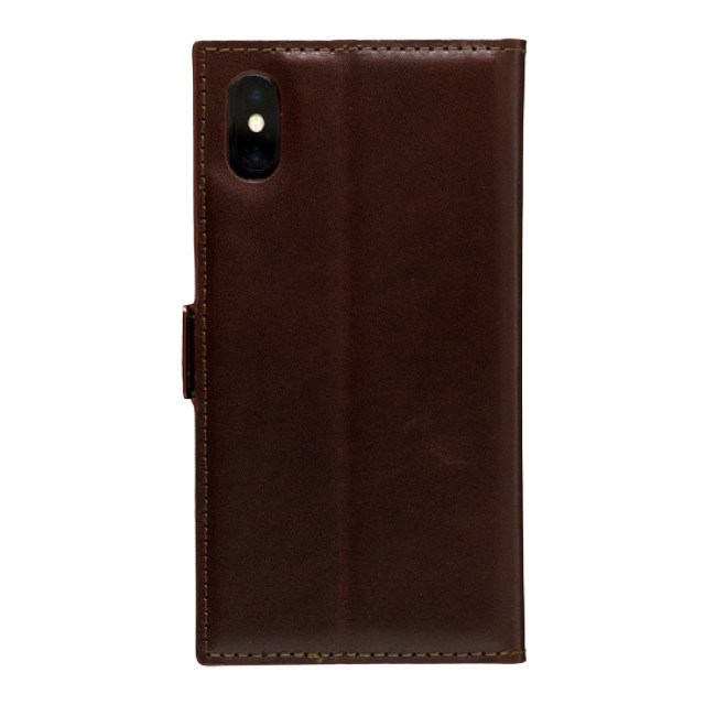 【iPhoneXR ケース】本革手帳型ケース Chevalier (BROWN)サブ画像