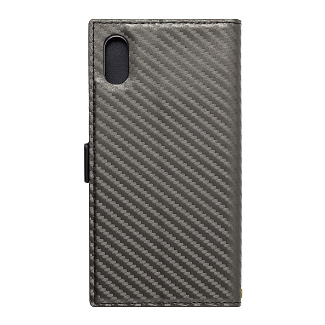 【iPhoneXR ケース】手帳型ケース FLAMINGO (Carbon/Gray)サブ画像