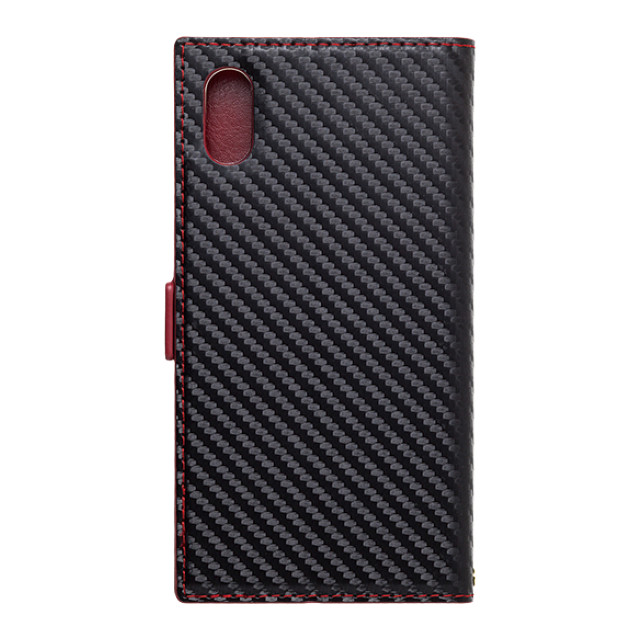 【iPhoneXR ケース】手帳型ケース FLAMINGO (Carbon/Black×Red)goods_nameサブ画像