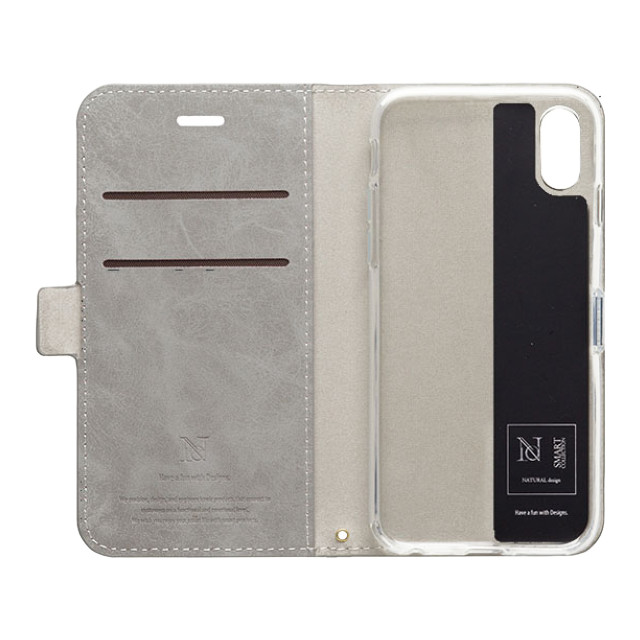 【iPhoneXR ケース】手帳型ケース Style Natural (Gray)goods_nameサブ画像