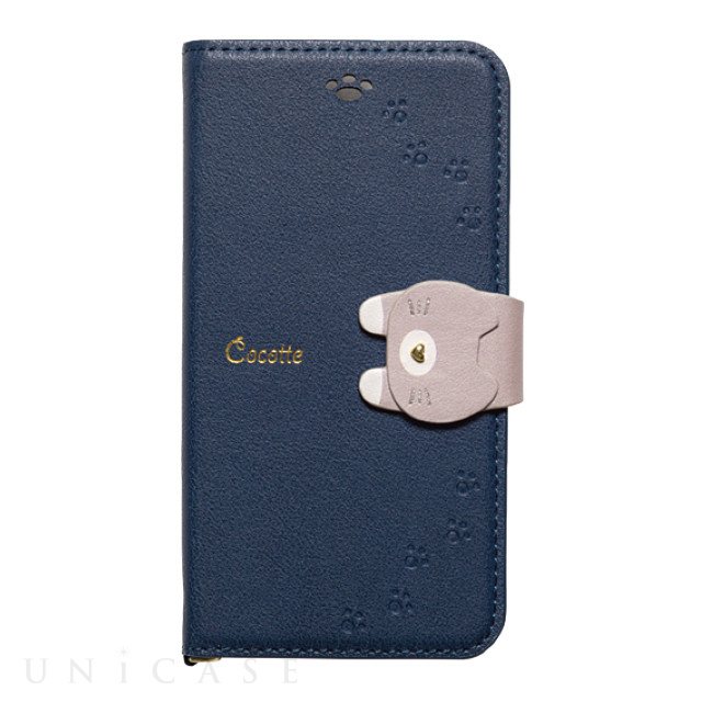 【iPhoneXS/X ケース】手帳型ケース Cocotte (Navy)