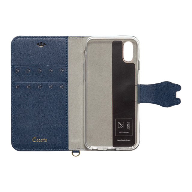 【iPhoneXS/X ケース】手帳型ケース Cocotte (Navy)サブ画像