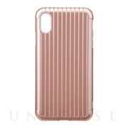 【iPhoneXS Max ケース】“Rib” Hybrid Shell case (Rose Gold)