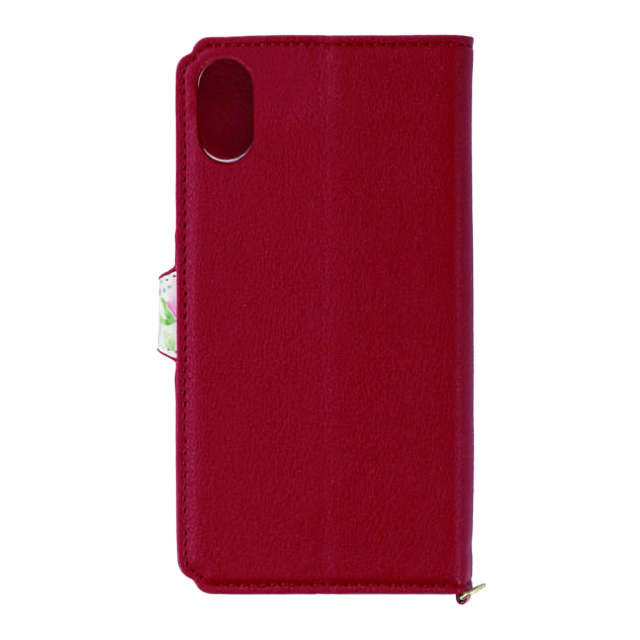 【iPhoneXS/X ケース】手帳型ケース Flower Garden (Red)goods_nameサブ画像