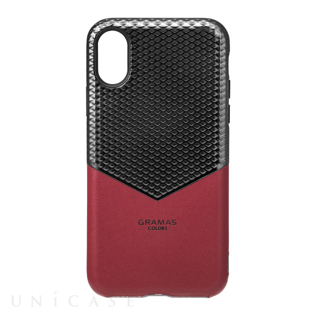 【iPhoneXS/X ケース】”Edge” Hybrid Shell Case (Burgundy)