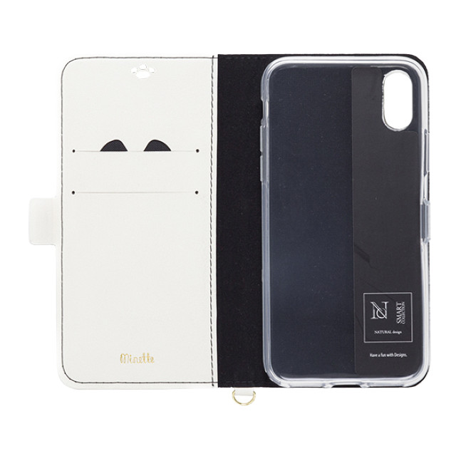 【iPhoneXR ケース】手帳型ケース Minette (Black)サブ画像