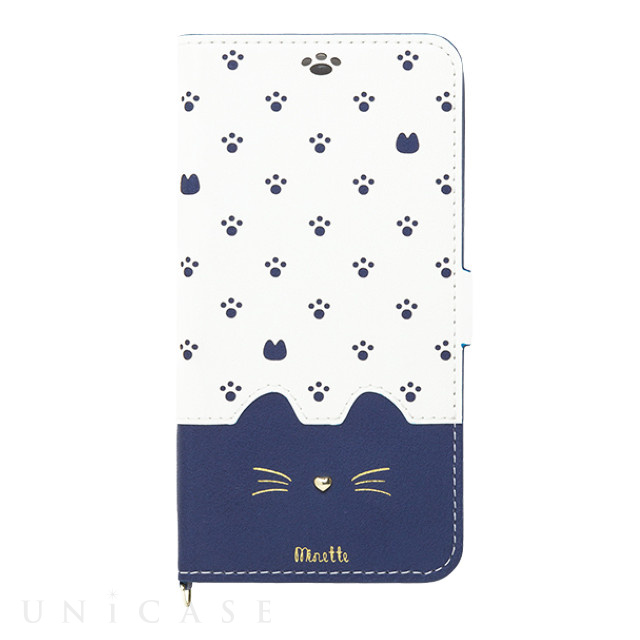 【iPhoneXR ケース】手帳型ケース Minette (Navy)