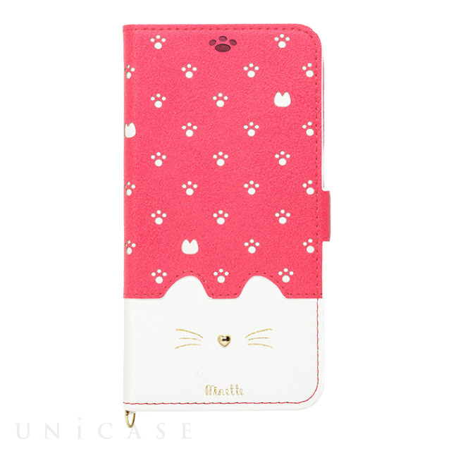 【iPhoneXS Max ケース】手帳型ケース Minette (Vivid Pink)