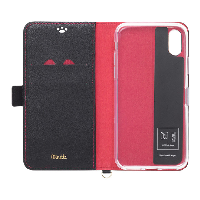 【iPhoneXS Max ケース】手帳型ケース Minette (Red-Black)goods_nameサブ画像