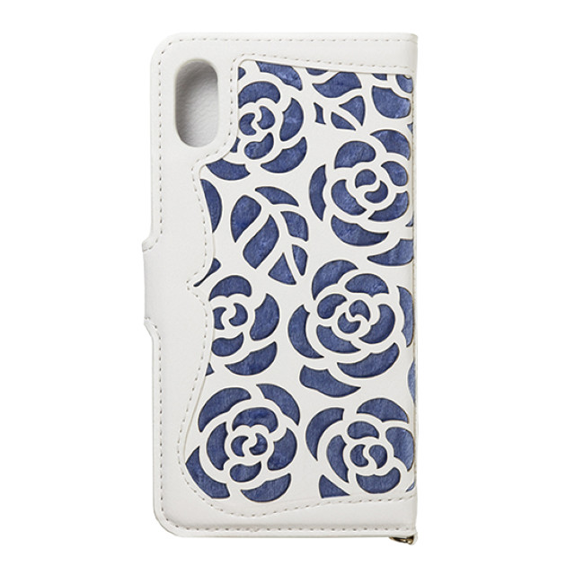 【iPhoneXR ケース】手帳型ケース La Roseraie (Blue)goods_nameサブ画像