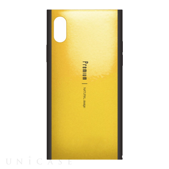 【iPhoneXS/X ケース】背面ケース Premium (Yellow)