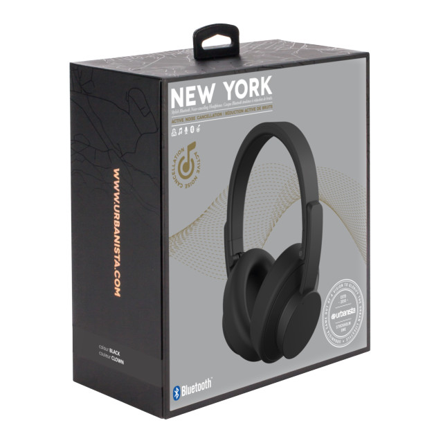【ワイヤレスイヤホン】New York Noise Cancelling Bluetooth (Black)goods_nameサブ画像