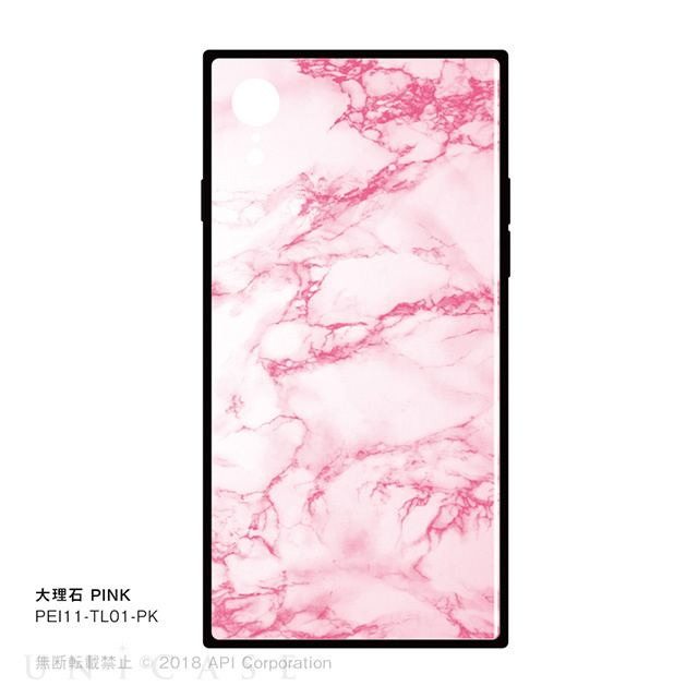 【iPhoneXR ケース】TILE 大理石 (PINK)