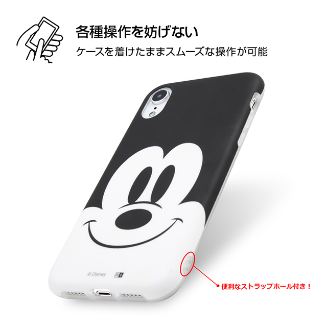 【iPhoneXR ケース】ディズニーキャラクター/TPUソフトケース クローズアップ (ミッキー)サブ画像