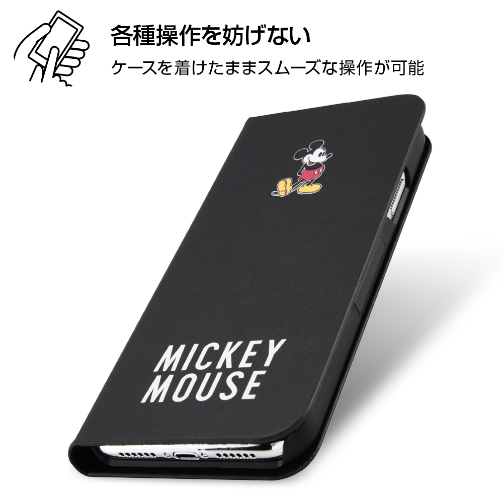 【iPhoneXR ケース】ディズニーキャラクター/手帳型アートケース マグネット スリム (ミッキーマウス_025)サブ画像