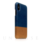 【iPhoneXS/X ケース】Tempomata Leather Back case (BL × TA)