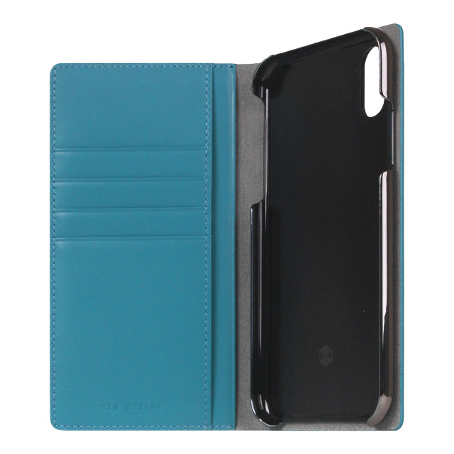 【iPhoneXR ケース】Calf Skin Leather Diary (ブルー)goods_nameサブ画像