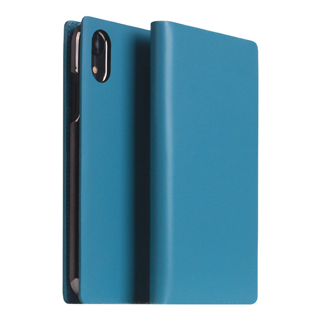 【iPhoneXR ケース】Calf Skin Leather Diary (ブルー)goods_nameサブ画像