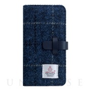 【iPhoneXR ケース】Harris Tweed Diary (ネイビー)