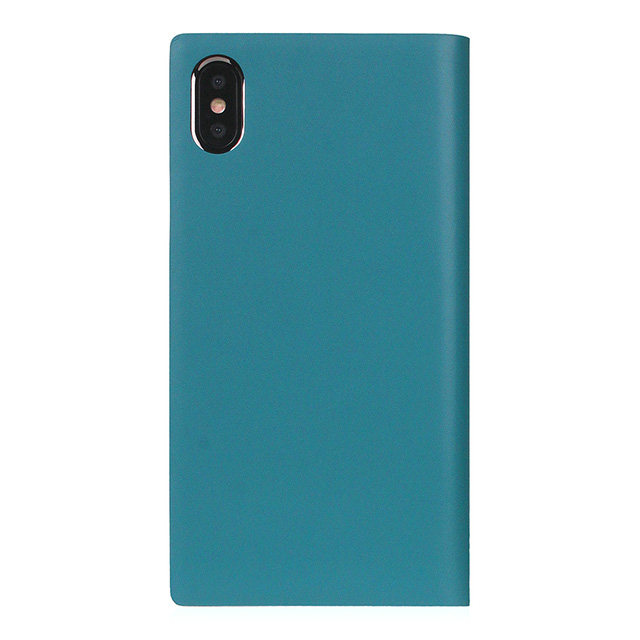 【iPhoneXS Max ケース】Calf Skin Leather Diary (ブルー)goods_nameサブ画像