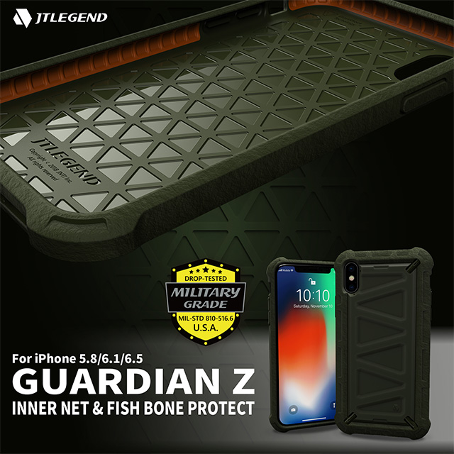 【iPhoneXR ケース】Guardian Z 耐衝撃ケース (ブラック)サブ画像