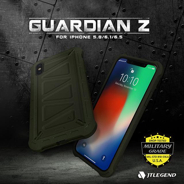 【iPhoneXR ケース】Guardian Z 耐衝撃ケース (ブラック)サブ画像