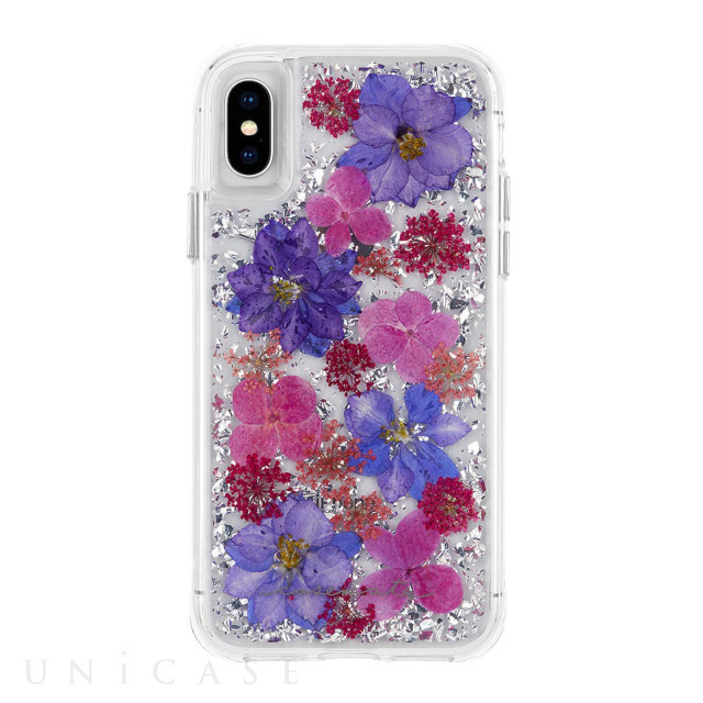 【iPhoneXS/X ケース】Karat Petals (Purple)