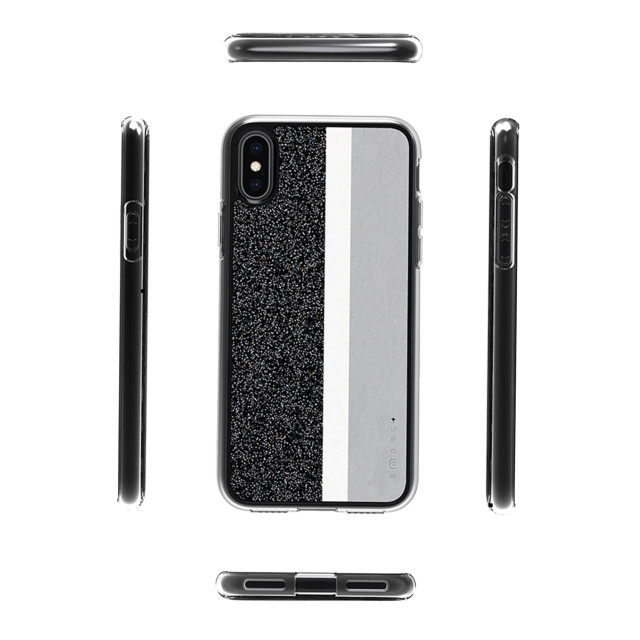 【iPhoneXS/X ケース】Stripe デザインケース (Grey)サブ画像