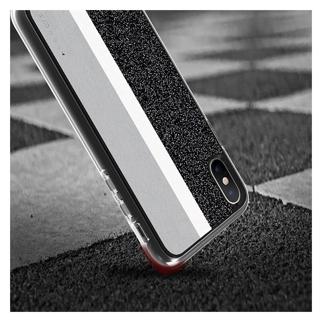【iPhoneXS/X ケース】Stripe デザインケース (Grey)サブ画像