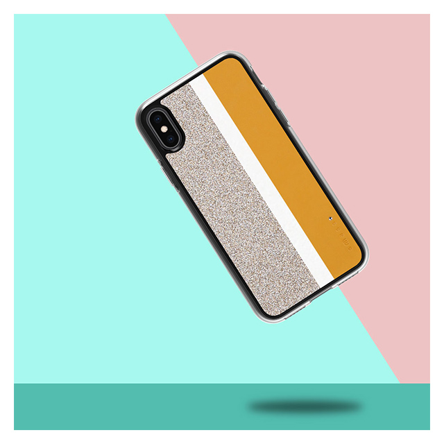 【iPhoneXS/X ケース】Stripe デザインケース (Yellow)goods_nameサブ画像