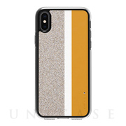 【iPhoneXS/X ケース】Stripe デザインケース (Yellow)