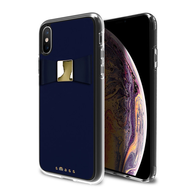 【iPhoneXS/X ケース】Rebon 本革 デザインケース (Navy)サブ画像