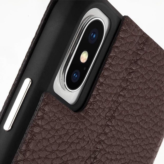 【iPhoneXR ケース】Barely There Folio (Brown)サブ画像