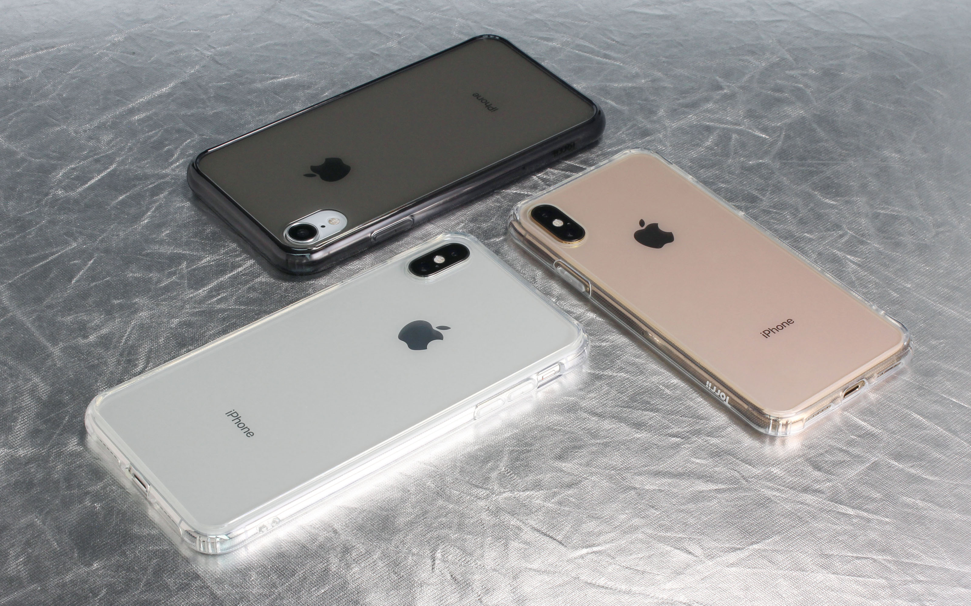 【iPhoneXS/X ケース】Torrii 衝撃吸収TPUフレーム + 背面強化Glass クリアケース  (リングスタンドストラップ付き) Smokeサブ画像