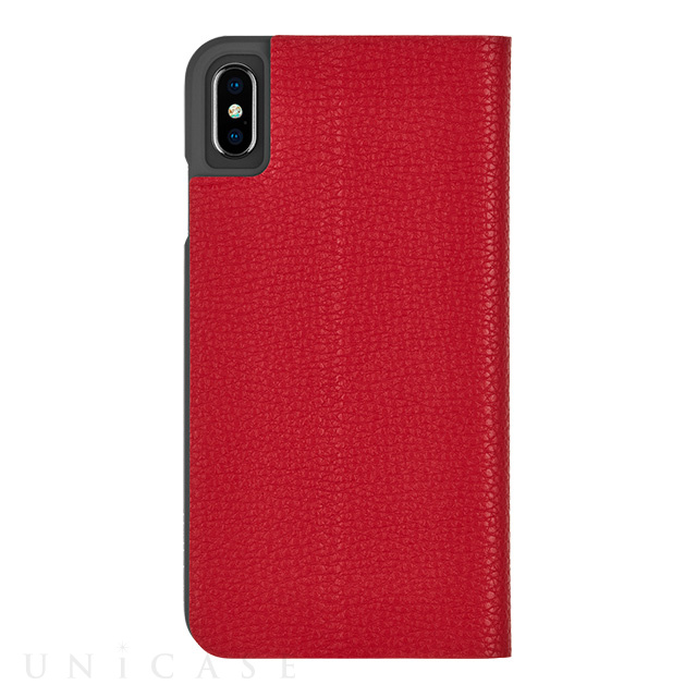 【iPhoneXS Max ケース】Barely There Folio (Cardinal)