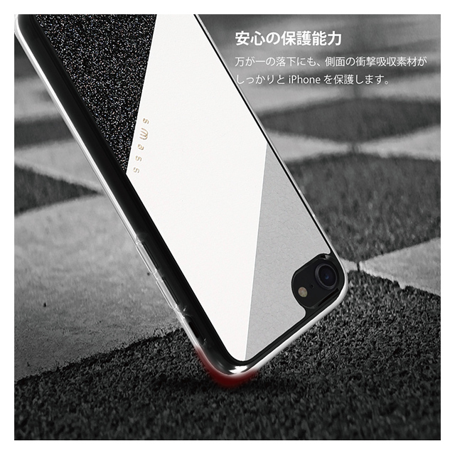 【iPhoneSE(第3/2世代)/8/7/6s/6 ケース】Frame デザインケース (Yellow)サブ画像