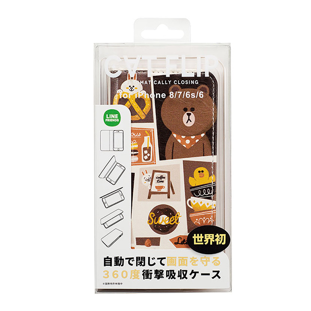 【iPhoneSE(第3/2世代)/8/7/6s/6 ケース】CATFLIP LINE FRIENDS (スイーツ)goods_nameサブ画像