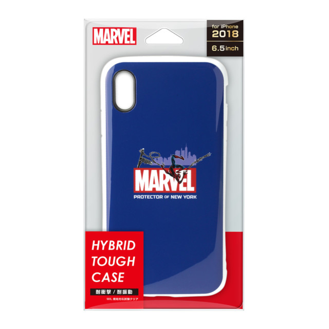 【iPhoneXS Max ケース】ハイブリッドタフケース (スパイダーマン/ネイビー)サブ画像