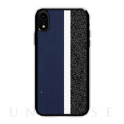 【iPhoneXR ケース】Stripe デザインケース (Navy)