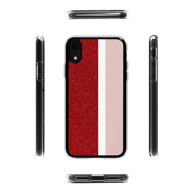 【iPhoneXR ケース】Stripe デザインケース (Pink)サブ画像