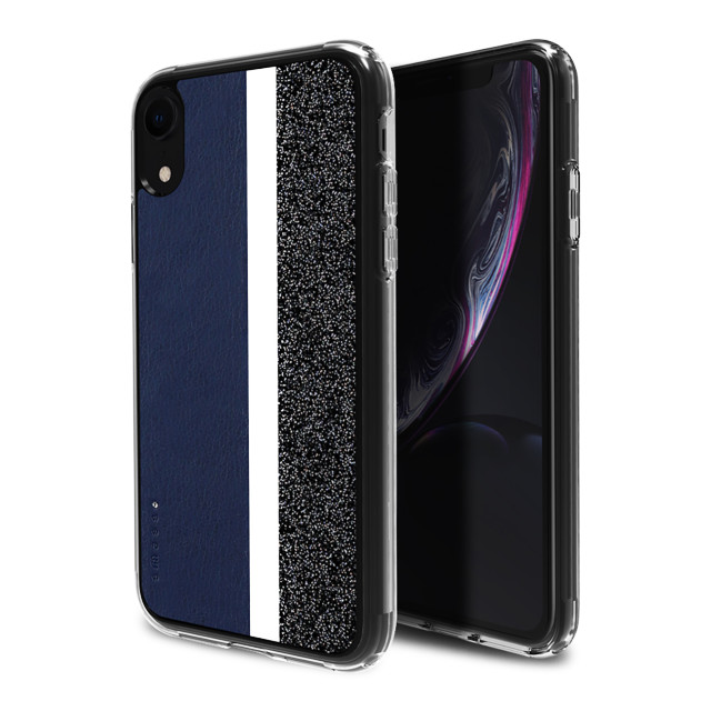 【iPhoneXR ケース】Stripe デザインケース (Navy)サブ画像