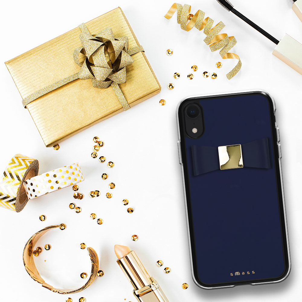 【iPhoneXR ケース】Rebon 本革 デザインケース (Navy)サブ画像