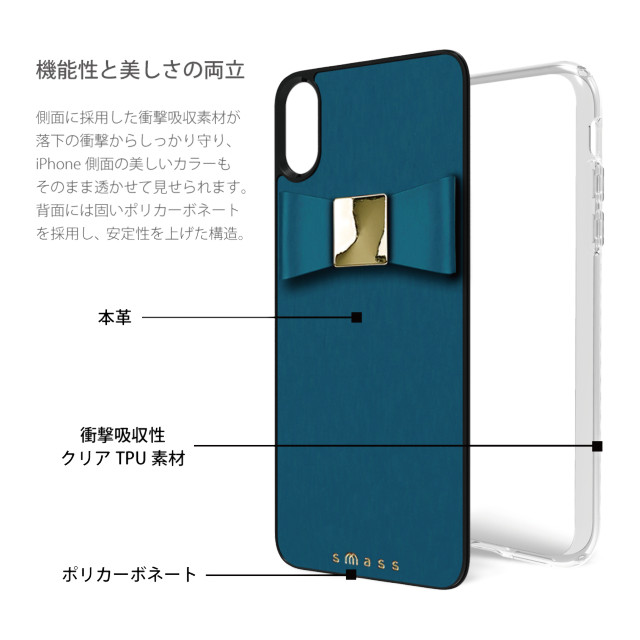 【iPhoneXR ケース】Rebon 本革 デザインケース (Aqua Blue)goods_nameサブ画像